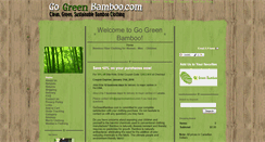 Desktop Screenshot of gogreenbamboo.com